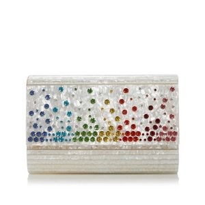 Kurt Geiger London Crystal Kensington Crossbody Clutch with dust bag